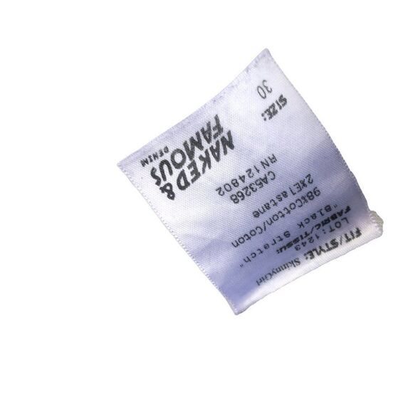 RARE Aritzia X Naked & Famous Jeans Size 30 Black Stretch - Picture 5 of 9